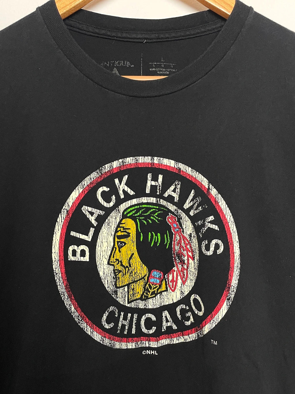 Vintage Chicago Blackhawks Throwback Logo Nhl Hockey Size Large (2)