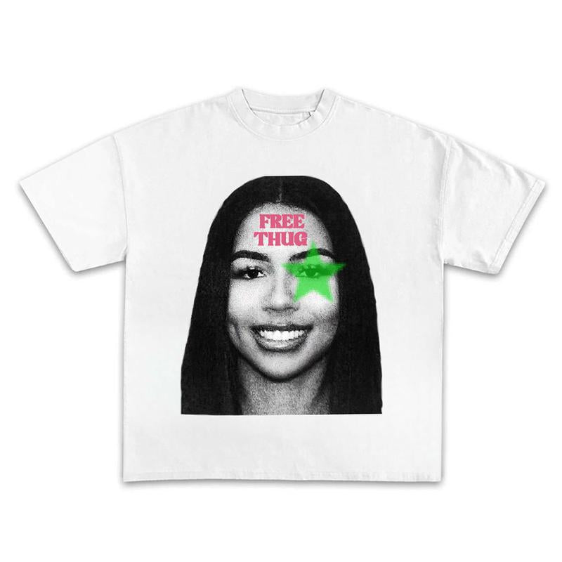 Freeee Thuggg Shirt, Freee Younggg Thuggg  Shirt Graphic Tee Trend shirt Gift For Fans, Gift For Men, Gift For... (Image 1)