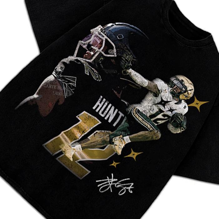 Travis Hunter Graphic Tee Bih You Thought Custom Graphic Football T-Shirt Hoodie, Sweatshirt | PureTeeCo.com (Image 4)