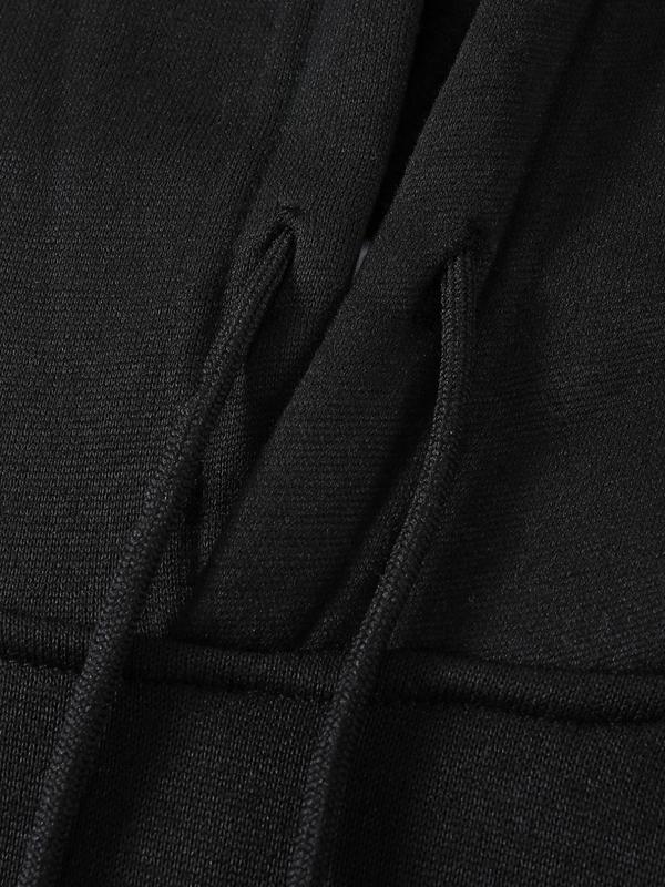 Men's Heart Print Drawstring Hoodie with Pocket, Casual Long Sleeve Sweatshirt for Men's Fall & Winter, Daily... (Image 6)
