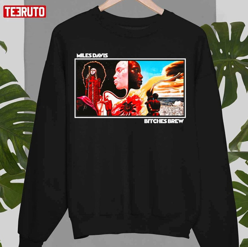 Bitches Brew Full Miles Davis Unisex Sweatshirt T-Shirts, Hoodie | PureTeeCo.com (Image 1)