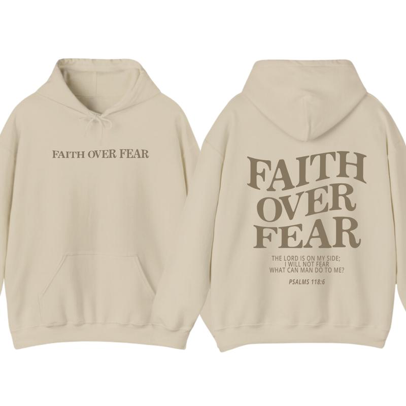 Faith over fear christian hoodie ,Christian Jesus trendy Verse and T-shirt Hoodie Sweatshirt | PureTeeCo.com (Image 5)