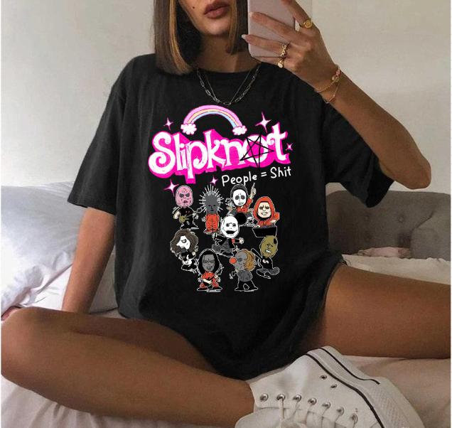Slipknot Band Art T-Shirt People Album Metal band Gift For Fan Hoodie, Sweatshirt | PureTeeCo.com (Image 1)