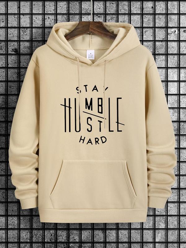 Unisex Men's Essentials Hoodie, Casual Letter Print Sweatshirt, Long Sleeve Pocket Comfortable Hoodies for Fall... (Image 3)