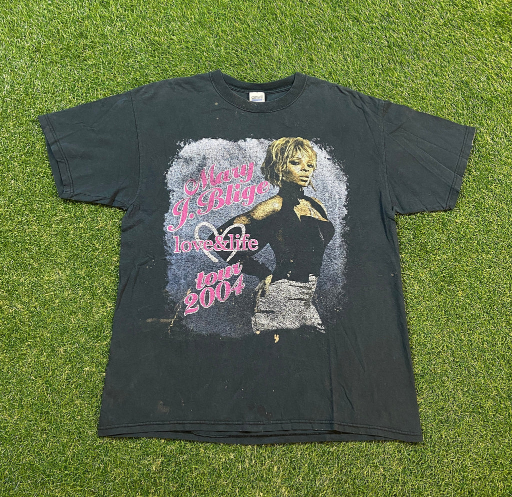 Vintage Mary Blige Tee Anvil Size Xtra Large Xl Love Life Tour 2004 Soul Music Merch 00s (1)