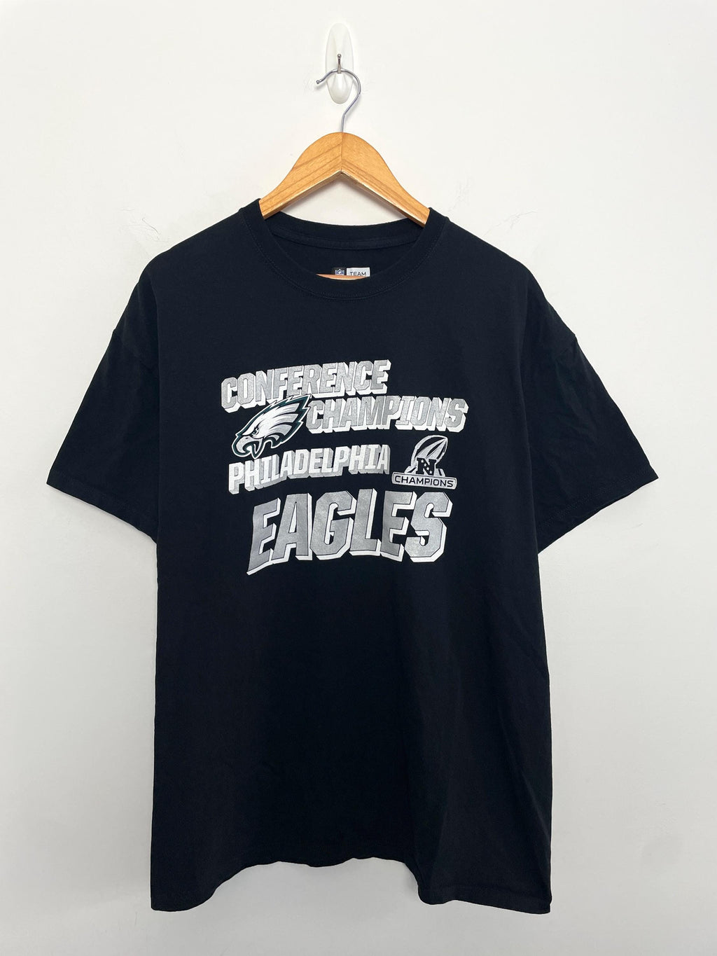 Vintage Philadelphia Eagles Nfl Football Nfc Champions Super Bowl Size Xl (1)