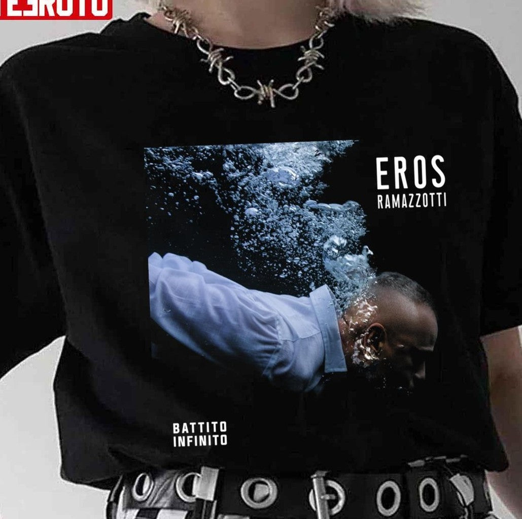 Battito Infinito Eros Ramazzotti Unisex T-Shirt Hoodie, Sweatshirt | PureTeeCo.com (Image 1)