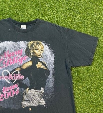 Vintage Mary Blige Tee Anvil Size Xtra Large Xl Love Life Tour 2004 Soul Music Merch 00s (2)