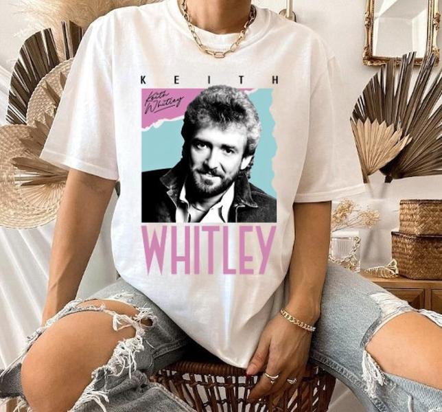 Vintage Keith Whitley Country Music 80s Retro Style T-Shirt Basic Graphic Hoodie, Sweatshirt | PureTeeCo.com (Image 1)