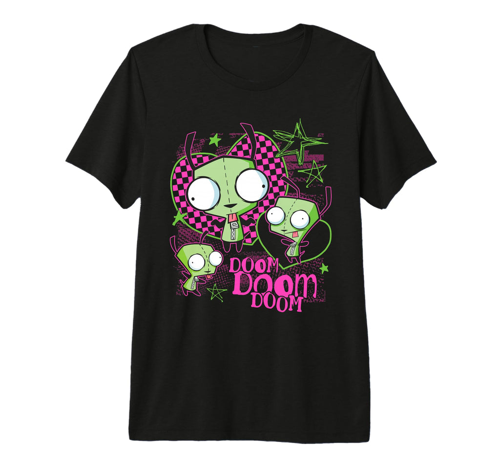 Invader Zim Gir Doom Doom Doom Scene Doodles Cartoon Tri-Blend (1)
