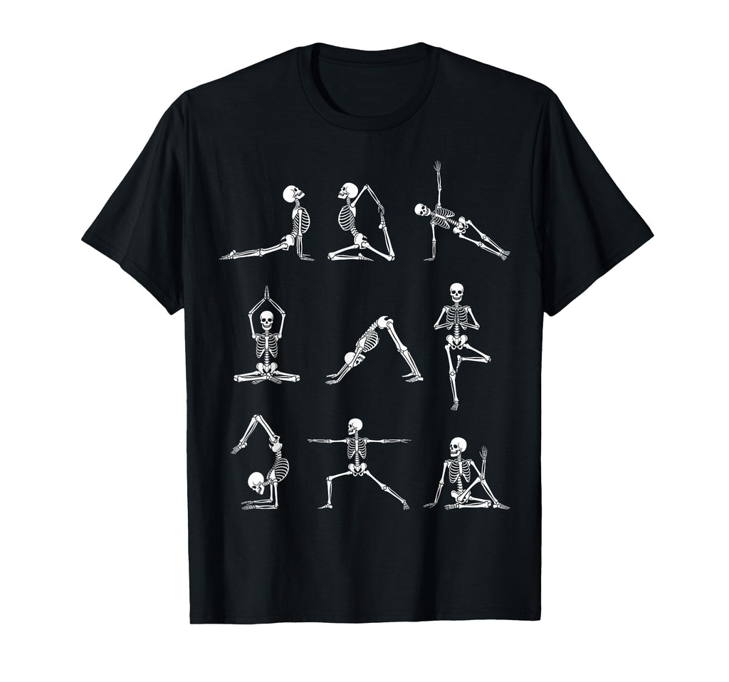 Yoga Poses Skeleton Halloween Unisex T-shirt, Sweatshirt, Hoodie (1)