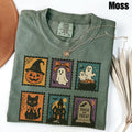 Halloween Ghost Pumpkin Cat Comfort Colors Ghos Retro Ghost Tee Halloween Fall Spooky Ca (1)