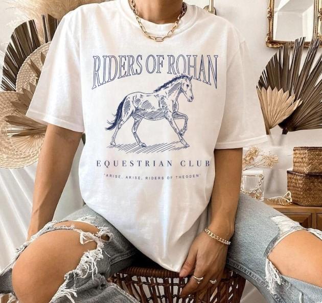 Riders Of Rohan Equestrian Club Shirt  LOTR Fantasy Aragorn Frodo Elven Elrond The Fellowship Bookish Hoodie,... (Image 2)