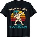 Bruh Twinning Boy Dab Retro Twin Day Meme Unisex T-shirt, Sweatshirt, Hoodie (1)