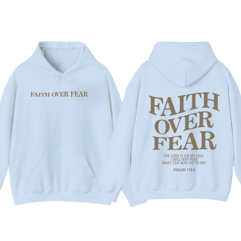 Faith over fear christian hoodie ,Christian Jesus trendy Verse and T-shirt Hoodie Sweatshirt | PureTeeCo.com (Image 7)
