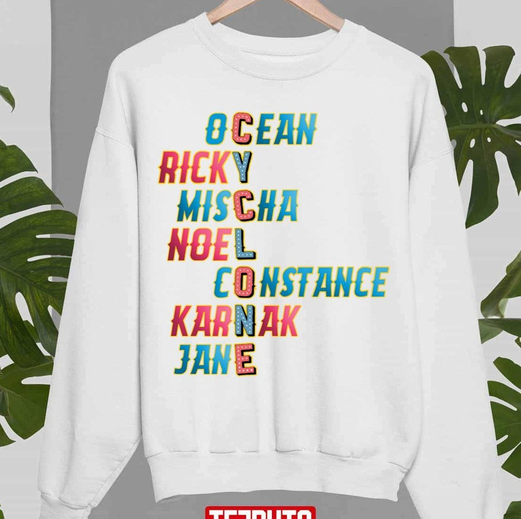 Ride The Cyclone Colorful Name Tags Unisex Sweatshirt