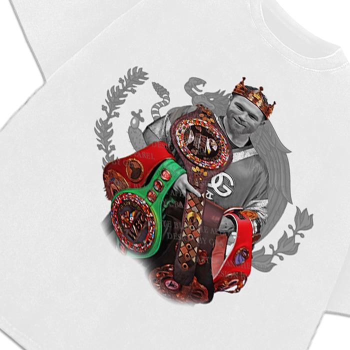 Canelo Alvarez Undisputed King Mexico Goat Saul Alvarez Boxing Vintage Style Graphic Design T-Shirt Cotton... (Image 5)
