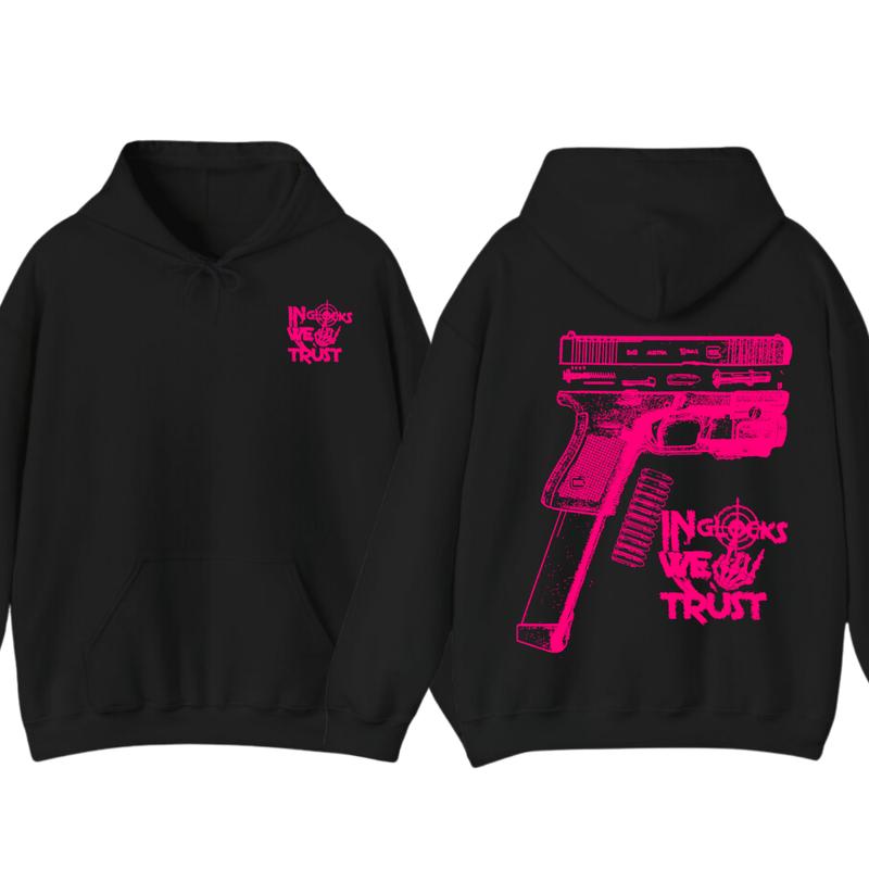 NEW Design Glock ,In Glock We Trust Skeleton 2 Side Hoodie & tshirt ,Unisex Hoodie, Men's & Women's Tops, Glock... (Image 1)
