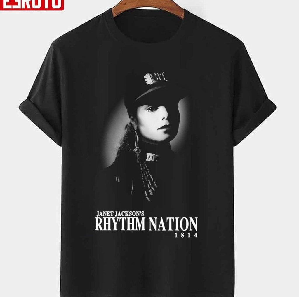 Rhythm Nation 1814 Best Janet Jackson Albums Unisex T-shirt Hoodie, Sweatshirt | PureTeeCo.com (Image 1)
