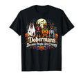 Dobermans Because People Creepy Halloween Dog Unisex T-shirt, Sweatshirt, Hoodie (1)