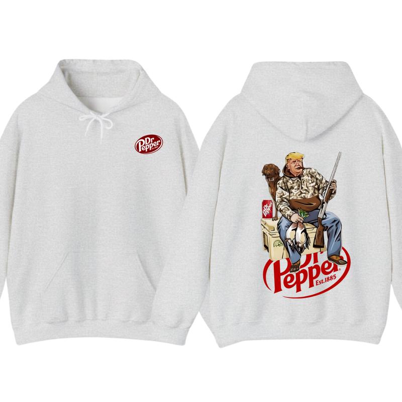 Hunter Trummm With Dr Pepper 2 Siders Hoodie, Camo Hunter Trumm Hoodie, Hunting Dog Hoodie, Election 2024 Gift,... (Image 3)