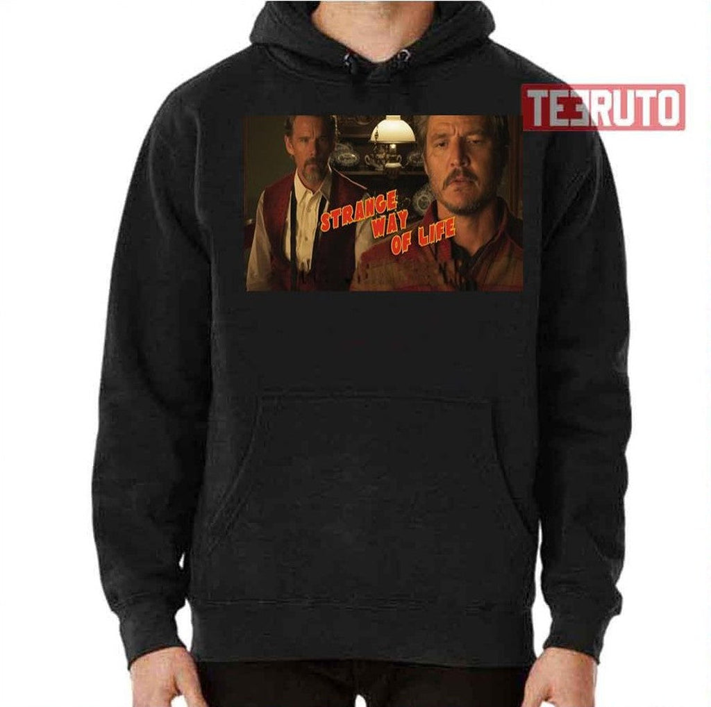 Pedro Pascalstrange Way Of Life Unisex T-Shirt Hoodie, Sweatshirt | PureTeeCo.com (Image 2)