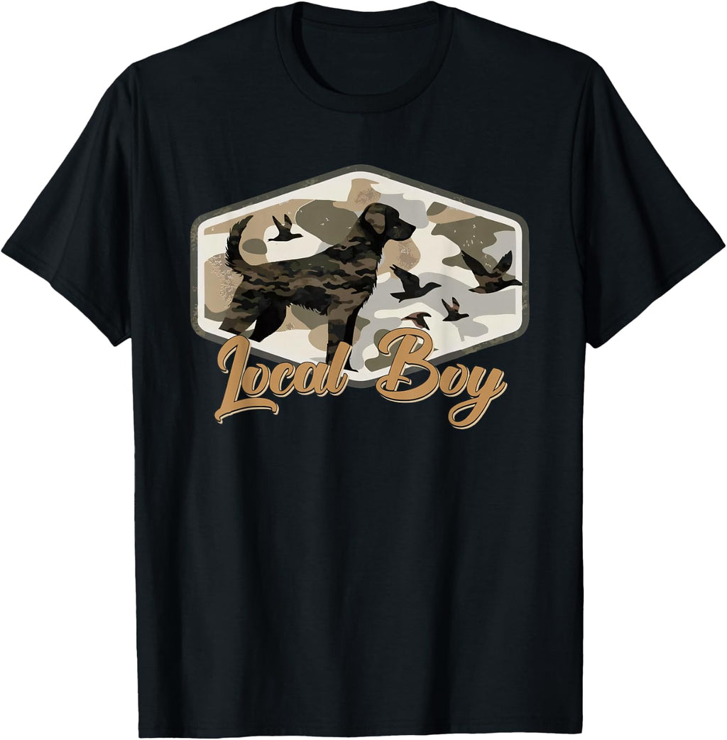 Black Lab Dog Local Southern Boy Camo Duck Hunting Unisex T-shirt, Sweatshirt, Hoodie (1)
