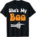 She'S Boo Matching Halloween Pajama Couples She'S Boo Unisex T-shirt, Sweatshirt, Hoodie (1)