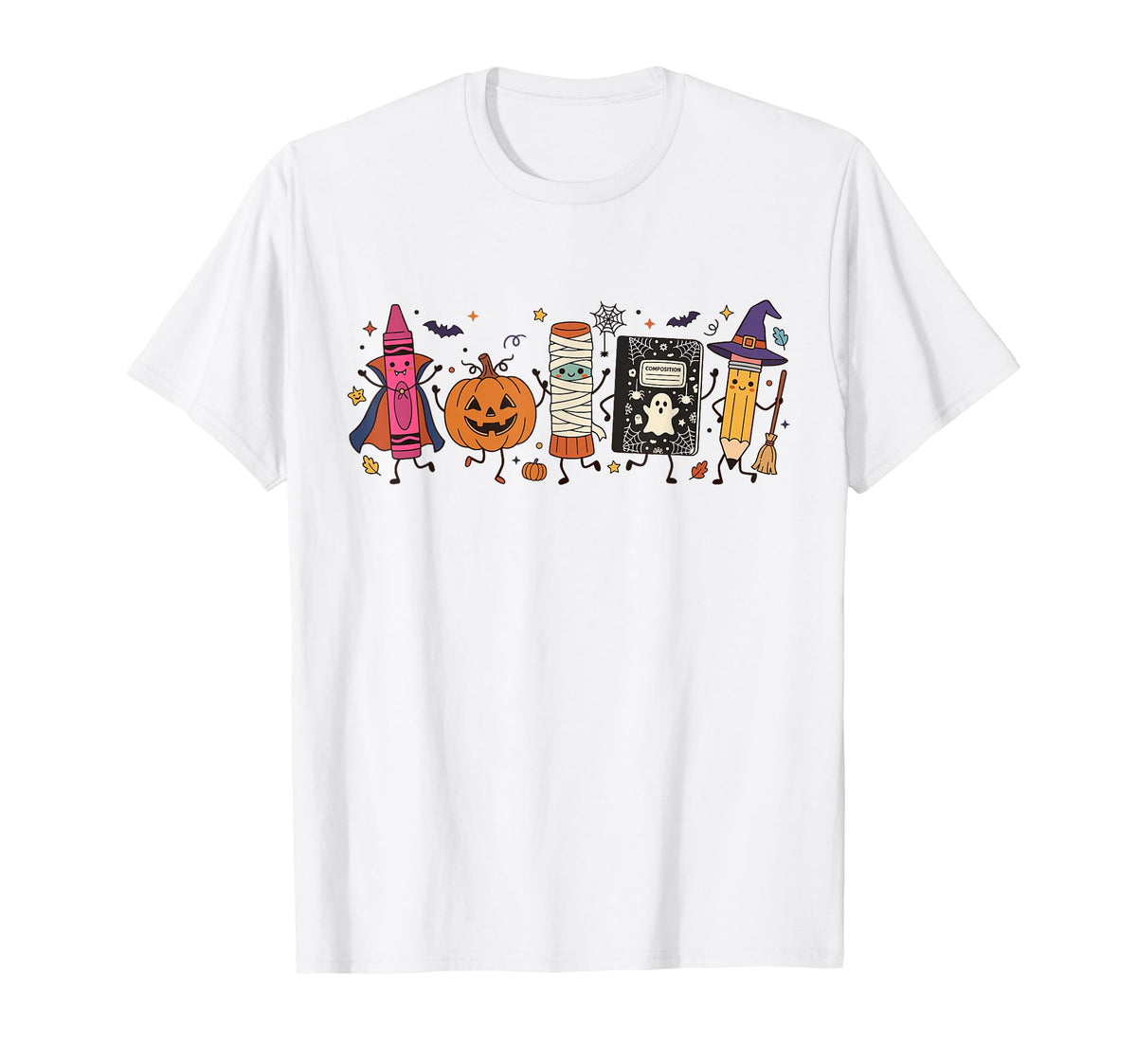 Spooky School Teacher School Supplies Halloween Unisex T-shirt, Sweatshirt, Hoodie (1)