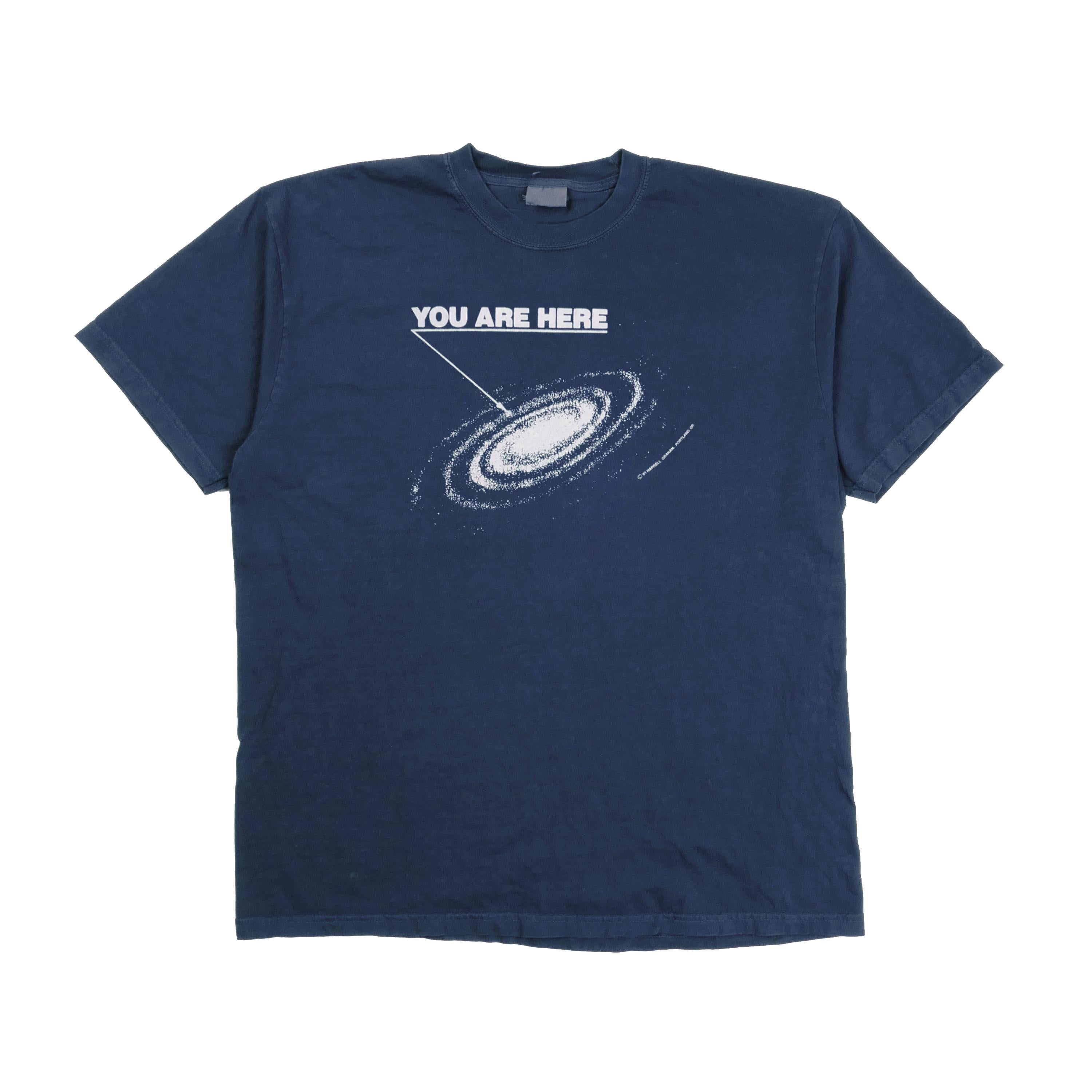 Here Milky Way Galaxy Tee Can'T Buy Love Cult Aliens Navy Heavyweight Faded Movie Xl (1)