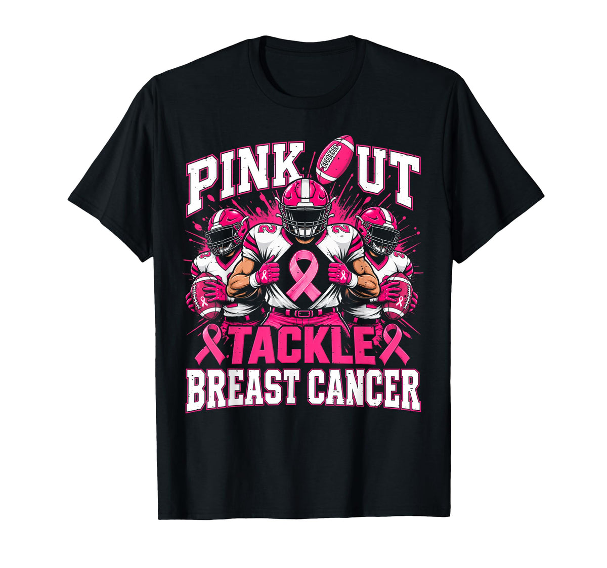 Pink Tackle Breast Cancer Football Aware Unisex T-shirt, Sweatshirt, Hoodie (1)