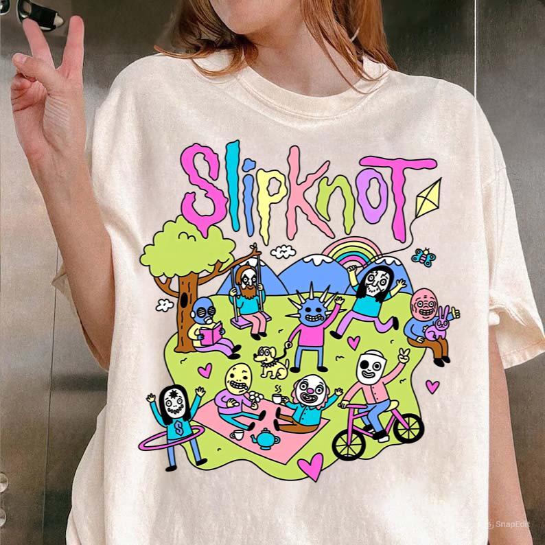 Slipknot Happy Times Playing Together T-shirt (Image 2)