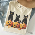Spooky Cat Halloween Vintage 90s Halloween Ca Retro Ca Halloween Black Cat Halloween Tee Spooky Season (1)