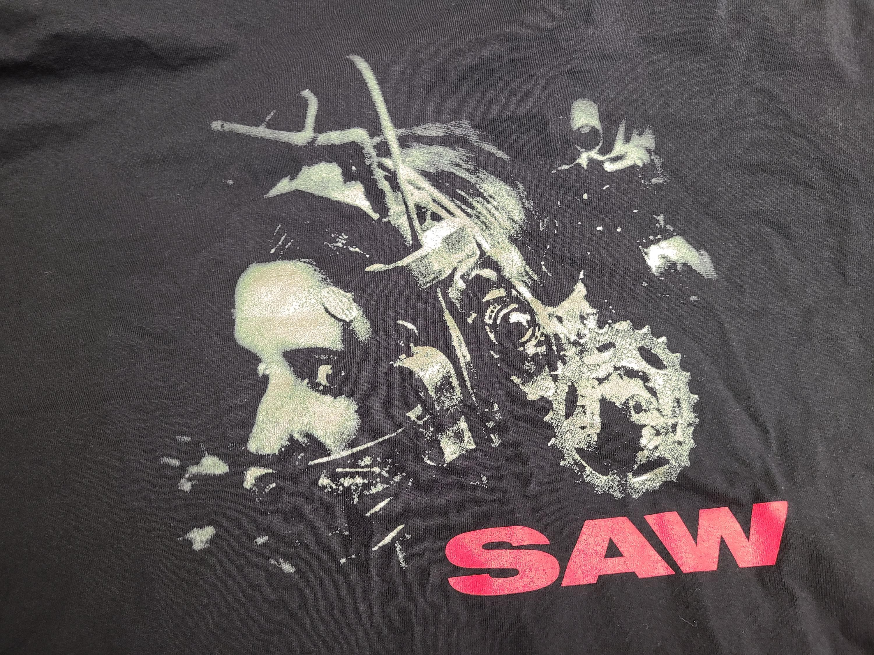 Original Saw Movie Promo Size Xl Black Jigsaw Horror Hanes (2)