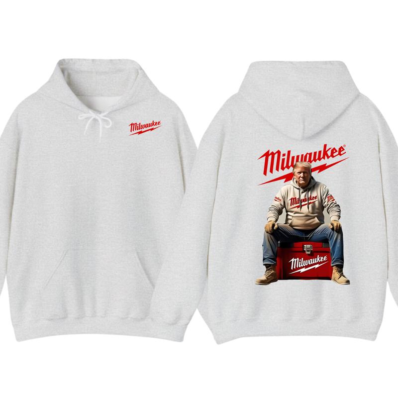 Milwaukee Hoodie - Classic Utility Design with Red Lettering and Practical Aesthetic, Perfect for Fans of the... (Image 3)