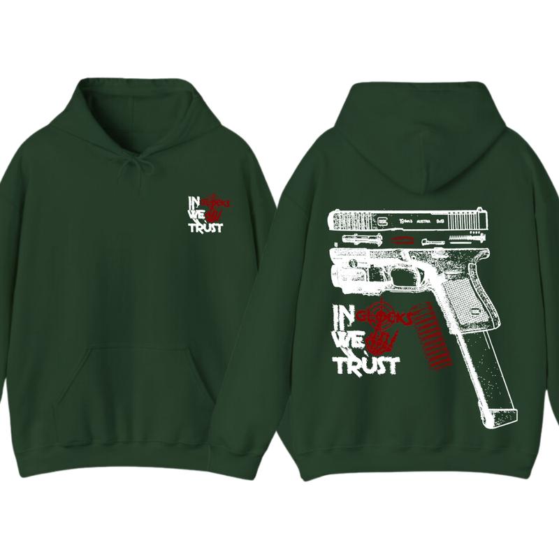 In Glock We Trust Bone Hand Halloween 2 Side Hoodie,Glock Halloween Hoodie,Bone Hand Halloween Glock Shirt, For... (Image 8)