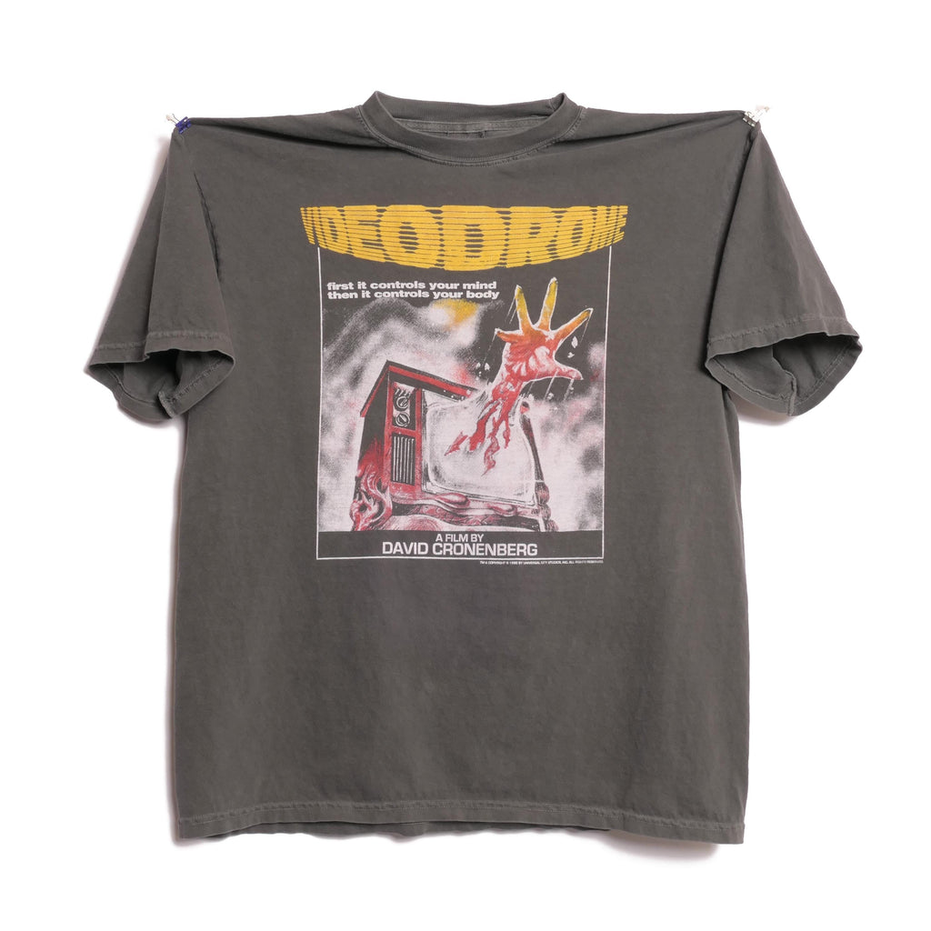 Videodrome David Cronenberg Tee 1980'S Psychological Drama Film Body Trauma Horror Scary Film Cult Criterion Faded Xl (1)