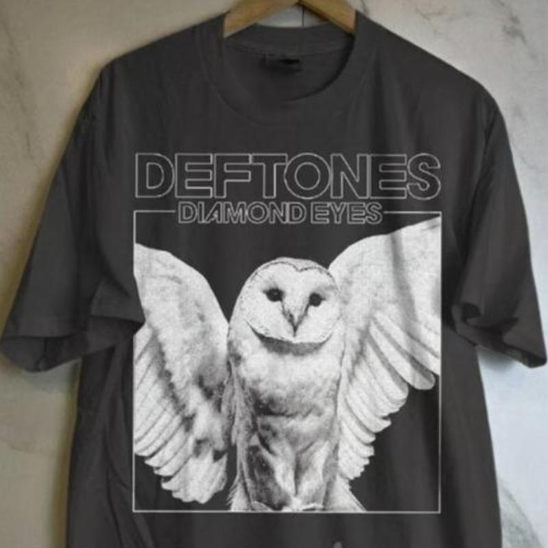 Deftones Tour Rock Band T-Shirt, Diamond Eyes Album Tee, Rock Music Band Shirt Menswear Top Underwear Tshirt... (Image 5)