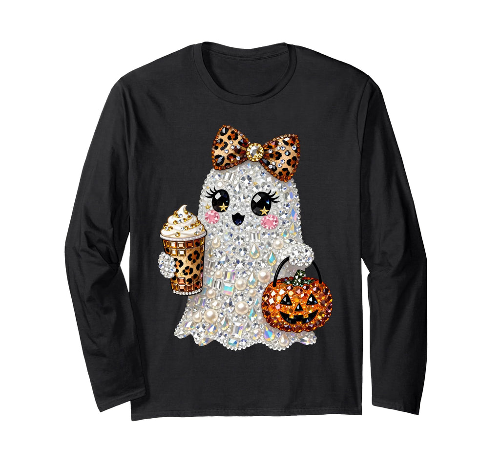 Bling Glam Ghost Leopard Boojee Spooky Halloween Unisex T-shirt, Sweatshirt, Hoodie (1)