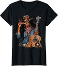 Melanin Cowgirl Western Boots Guitar Rodeo Music Lover Unisex T-shirt, Sweatshirt, Hoodie (1)