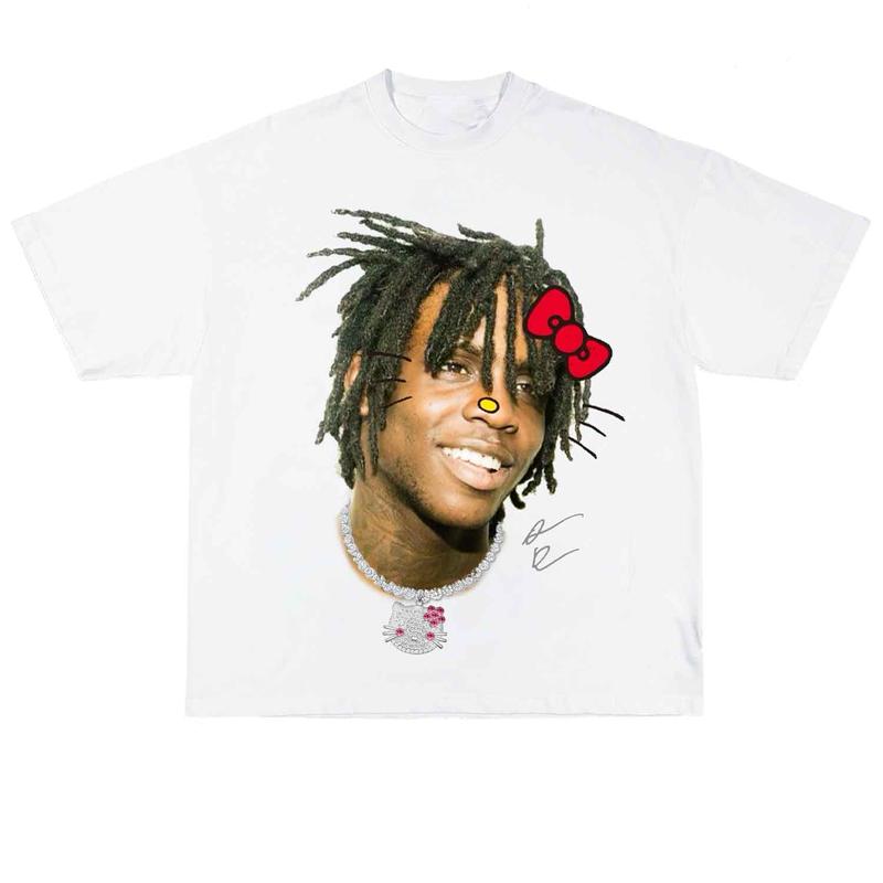 Chief Keef Shirt Graphic Tee Men's Vintage Oversized Cotton Short Sleeve Streetwear Casual Trend shirt Gift For... (Image 1)