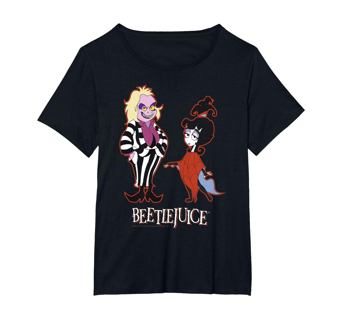 Beetlejuice Red Outline Beetlejuice Lydia Cartoon Unisex T-shirt, Sweatshirt, Hoodie (1)