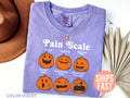 Comfort Colors Halloween Nurse Pain Scale Pumpkin Rn Pediatric Nurse Nicu Nurse Fall Registered Nurse (1)