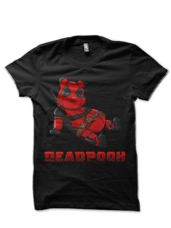 Deadpooh Black T-shirt Hoodie, Sweatshirt | PureTeeCo.com