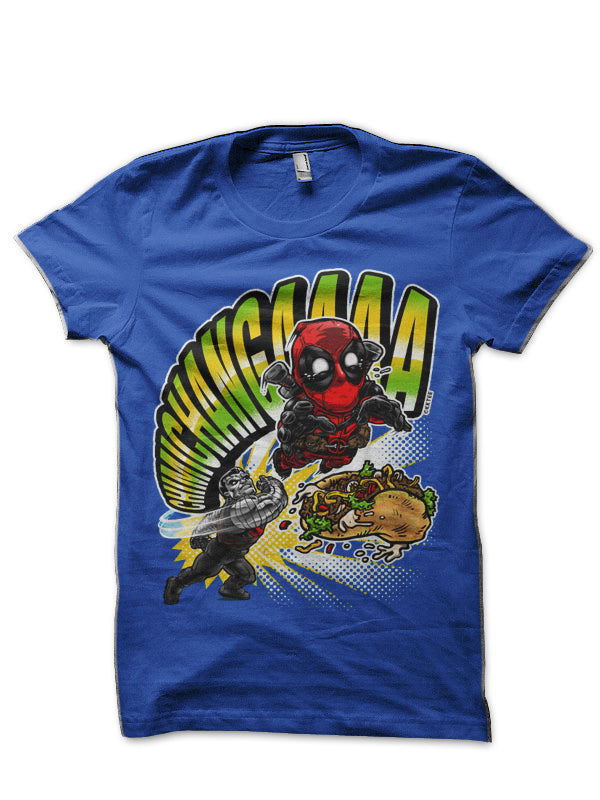 Deadpool Royal Blue T-Shirt Hoodie, Sweatshirt | PureTeeCo.com