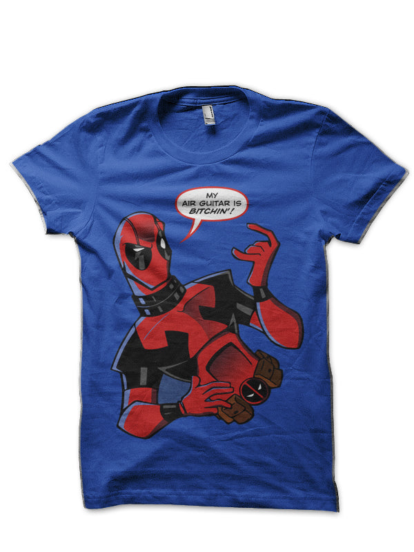 Deadpool Air Guitar T-Shirt Hoodie, Sweatshirt | PureTeeCo.com