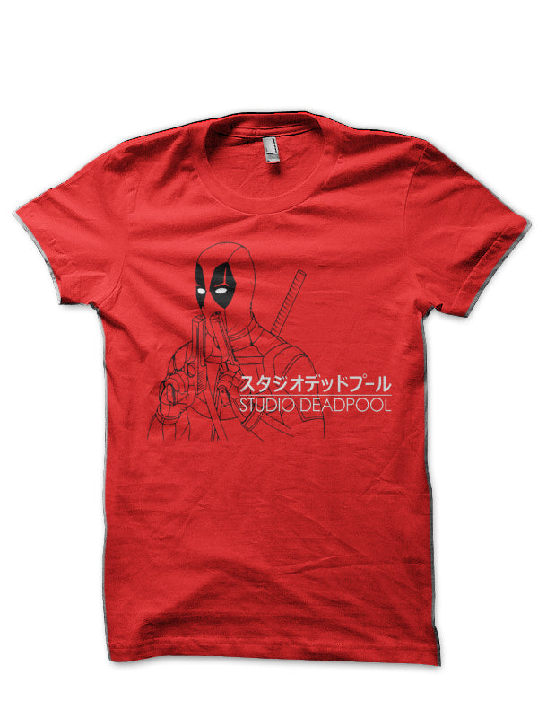 Deadpool Red T-Shirt Style001 Hoodie, Sweatshirt | PureTeeCo.com