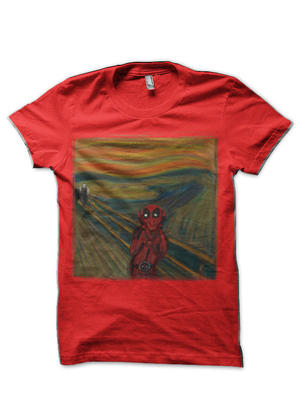 Deadpool Scream Red T-Shirt Hoodie, Sweatshirt | PureTeeCo.com