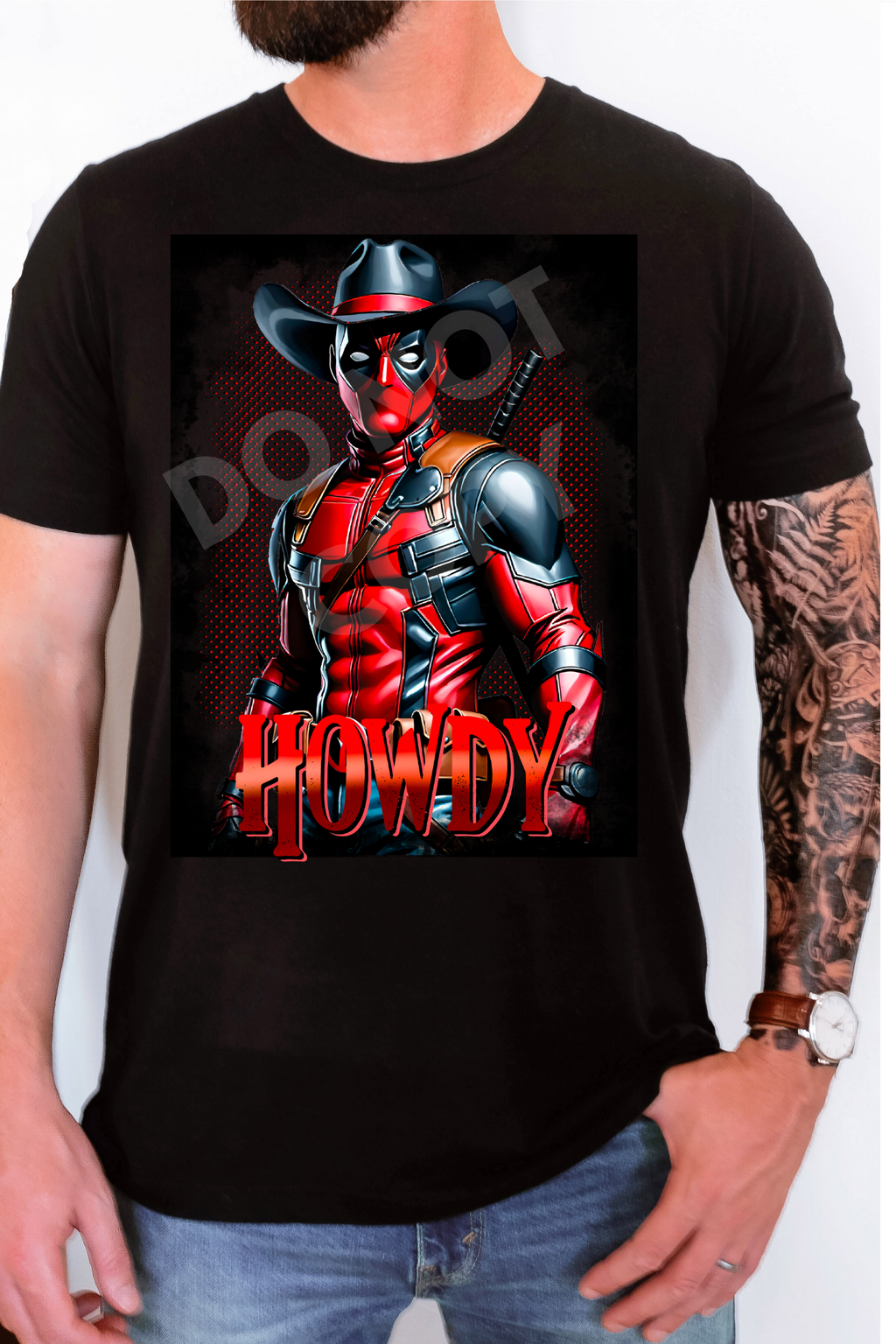 DP COWBOY TEE Hoodie, Sweatshirt | PureTeeCo.com (Image 1)