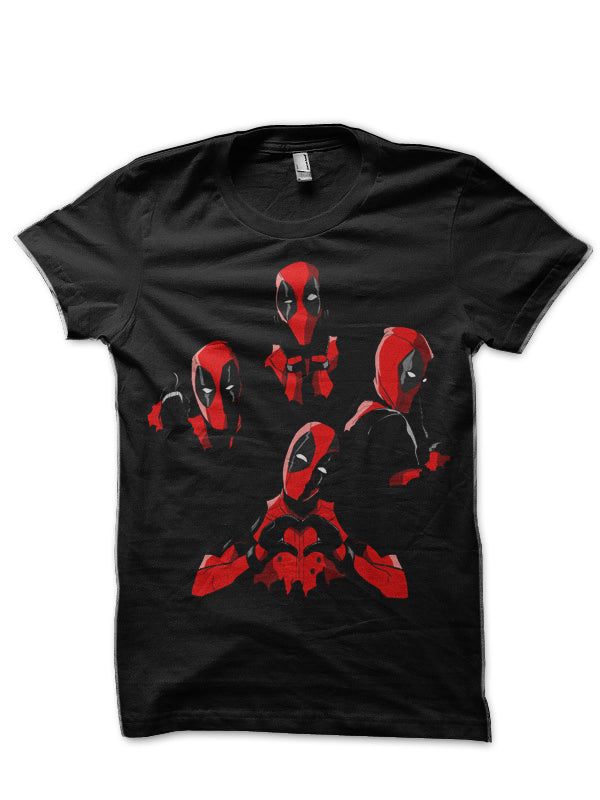 Deadpool Heads Black T-Shirt Hoodie, Sweatshirt | PureTeeCo.com